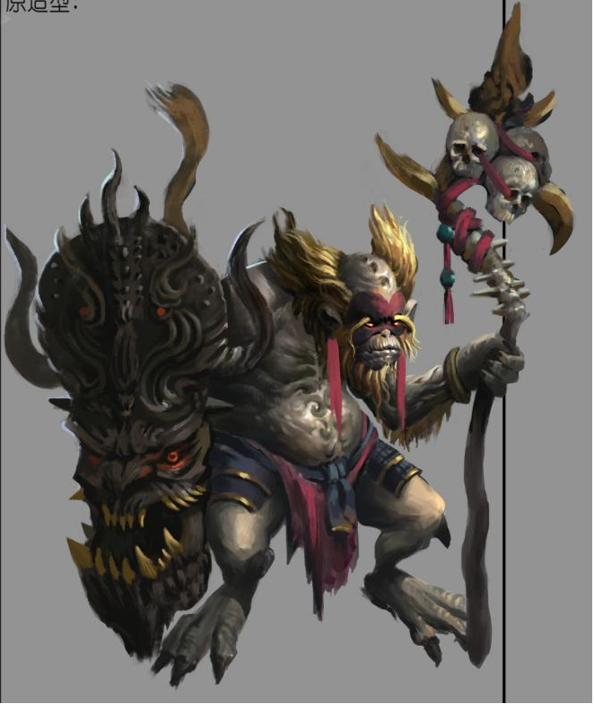 「金刚魔猴」水帘洞内，数量极其稀少的猴种之一。