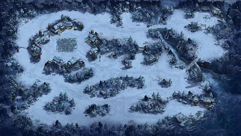 「冰封城地图」 千里雪未融,神途冰封城 「冰封城地图」 千里雪未融,神途冰封城